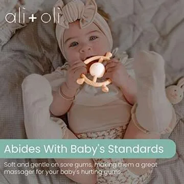 Ali+Oli Baby Teether - Silicone Giraffe Teething Relief
