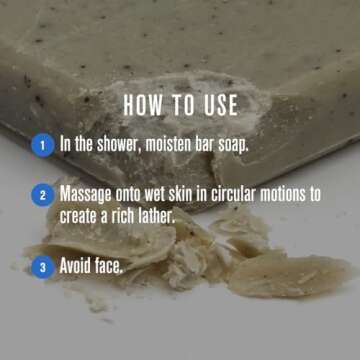 Baxter of California Exfoliating Body Bar Soap for Men with Cedarwood and Oak Moss Essence | For All Skin Types | Buffs Out Dry Skin and Boosts Cell Renewal | 7 ounces | Holiday Gift Guide