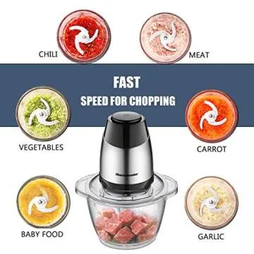 Homeleader Electric Food Chopper - Efficient Meal Prep