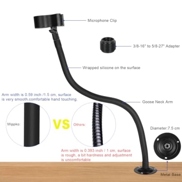 High-Quality 23.6inch Gooseneck Microphone Arm Stand