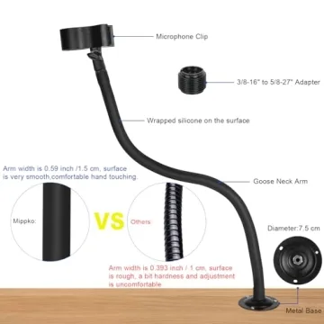 High-Quality 23.6inch Gooseneck Microphone Arm Stand