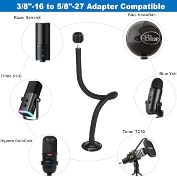 High-Quality 23.6inch Gooseneck Microphone Arm Stand