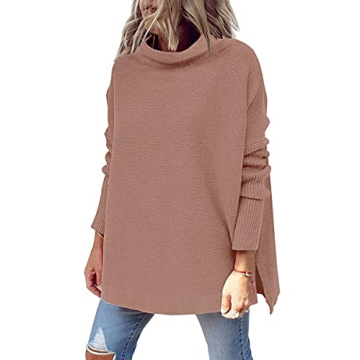 Stylish EFAN Women's Oversized Turtleneck Sweater for Winter