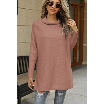 Stylish EFAN Women's Oversized Turtleneck Sweater for Winter