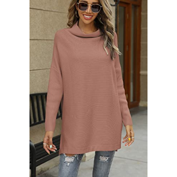 Stylish EFAN Women's Oversized Turtleneck Sweater for Winter