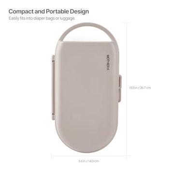 Compact MOTHER-K Travel Bottle Drying Rack Set for Parents