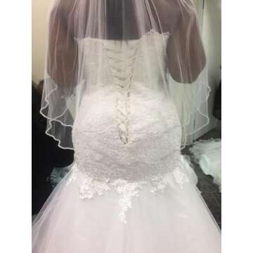 White Plus Size Wedding Dress Lace Long Wedding Dresses Mermaid Bridal Gown for Women Size 18W