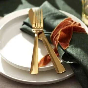 APTITUDE GOLD 20PC Flatware Set - Durable and Stylish