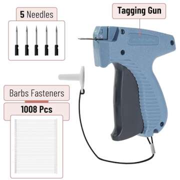 Mr. Pen - 5 Needles & 1008 Barbs Fasteners, Price Tag Attacher with Gun, Retail Hang Tag Gun for Clo...