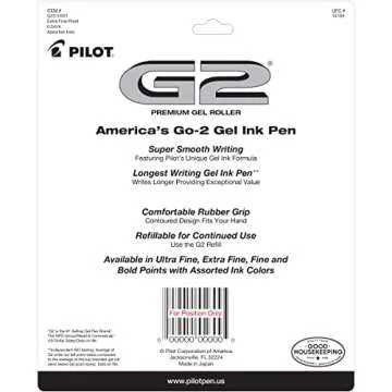 Pilot G2 Fine Point Gel Ink Pens - Smooth Writing Experience