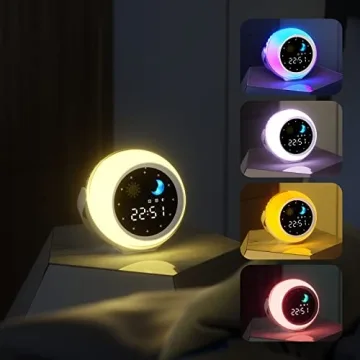 Kids Alarm Clock for Bedroom Decor - Sunrise & Sleep Features