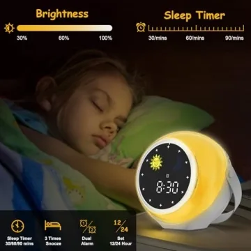 Kids Sunrise Alarm Clock - Wake & Sleep Features