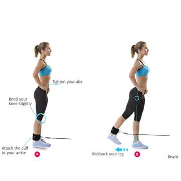 Jayefo Ankle Strap for Comfortable Cable Machine Workouts