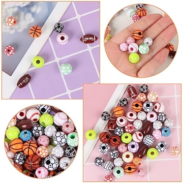 Sports Bracelet Beads Kit - 400 Pcs for DIY Crafts