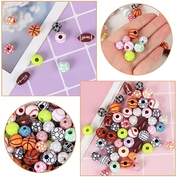 Sports Bracelet Beads Kit - 400 Pcs for DIY Crafts