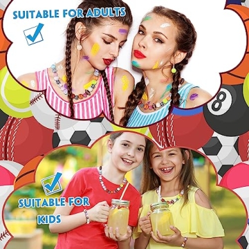 Sports Bracelet Beads Kit - 400 Pcs for DIY Crafts