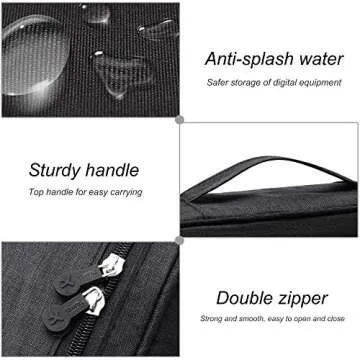 Versatile Waterproof Electronics Organizer for Travel and Home