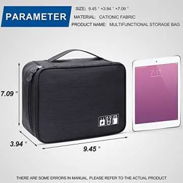 Versatile Waterproof Electronics Organizer for Travel and Home