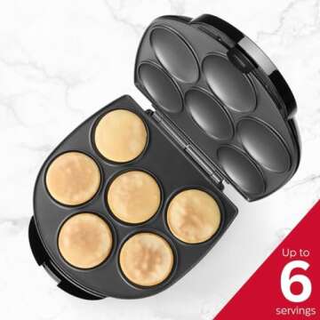 Holstein Housewares Arepa Maker - Non-Stick 6-Section Kitchen Gadget - Versatile and Easy-to-Use - B...