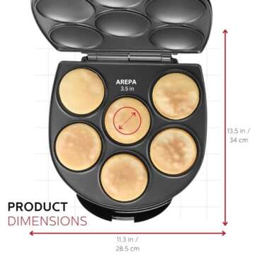 Holstein Arepa Maker - Non-Stick Multi-Food Maker