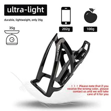 ROCKBROS Bike Water Bottle Holder Ultra-Light Bicycle Bottle Cages with Screws Tool, Universal Bike Cup Holder for Road MTB Mountain Bikes Cycling Accessories（2 Pack）