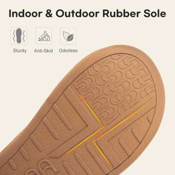 LongBay Women's Warm Chenille Knit Bootie Slippers Memory Foam Comfy Suede Fluffy Faux Fur Memory Foam Boots House Shoes