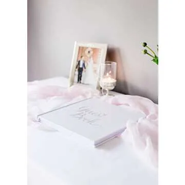 Your Perfect Day Wedding Guest Book - Elegant Guest Book Weddings Reception, Baby Shower, Polaroid Guest Book for Wedding, Birthdays & Special Events - Blank Pages No Lines for Wedding Sign in and Photos (Silver)