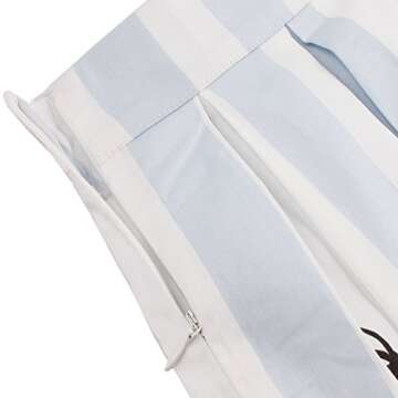 Dressever Women's Vintage A-line Printed Pleated Flared Midi Skirts Flamingo X Small