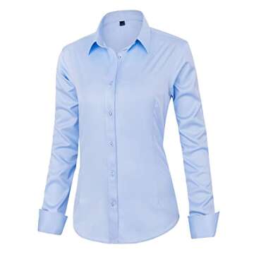 Stylish J.VER Womens Button Down Shirt - Comfortable Blouses