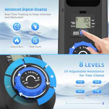 FUNMILY Under Desk Elliptical, Under Desk Bike Pedal Exerciser, 2 in 1 Seated Standing Elliptical,Ultra-Quiet Mini Elliptical Machines for Home Ofiice Use, Fully Assembled Exerciser for Seniors