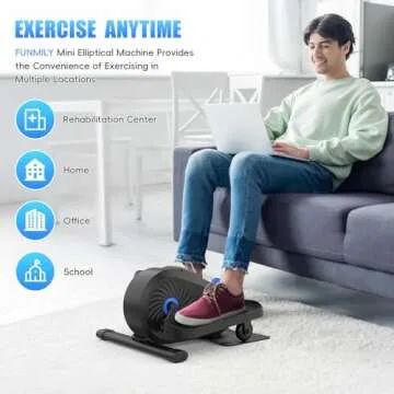 FUNMILY Under Desk Elliptical for Easy Home Fitness