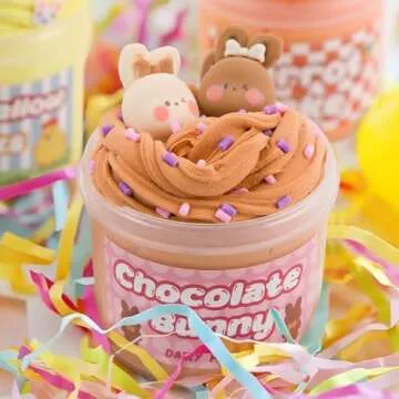 Easter Basket Stuffers - 4 Pack Kit of Eggs Filled with Slime and Charms - Prefilled Eggs with Toys Inside Easter Gifts for Toddlers Teens Girls Boys