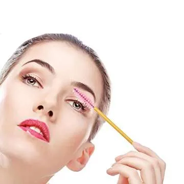 300 Pack Disposable Mascara Wands for Easy Makeup Application