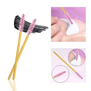 300 Pack Disposable Mascara Wands for Easy Makeup Application