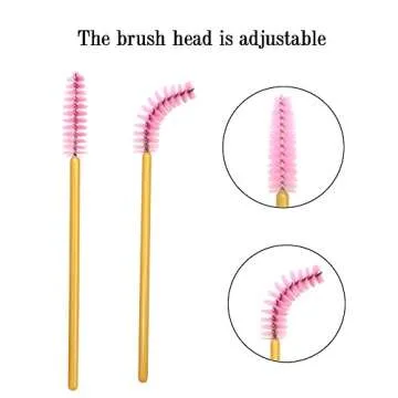 300 Pack Disposable Mascara Wands for Easy Makeup Application