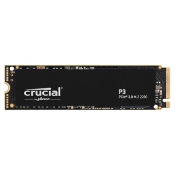 Crucial P3 4TB Gen 3 NVMe SSD - High-Speed Performance & Ample Storage