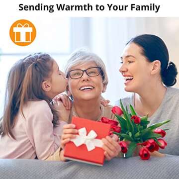 AKASO Heated Neck Wrap with 5000mAh Power Bank - Electric Heating Pad for Neck Pain Relief and Stiffness