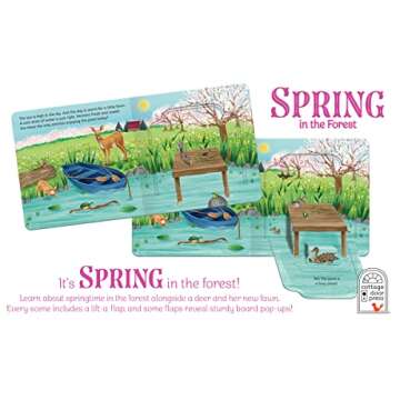 Spring In The Forest Deluxe Lift-a-Flap & Pop-Up Seasons Children's Board Book (Lift-a-flap Surprise)