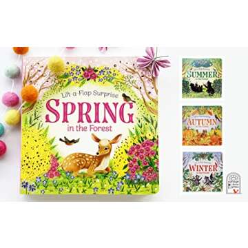 Spring In The Forest Deluxe Lift-a-Flap & Pop-Up Seasons Children's Board Book (Lift-a-flap Surprise)