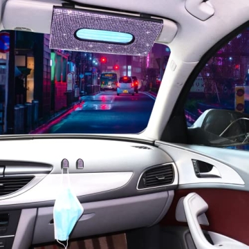 HTXJ-MF Car Visor Tissue Holder - Bling Purple Accessory