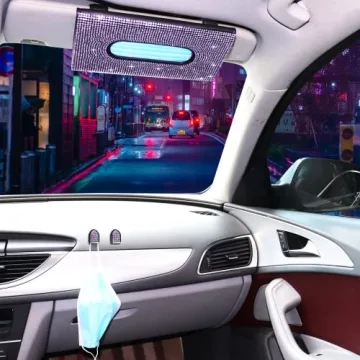 HTXJ-MF Car Visor Tissue Holder - Bling Purple Accessory