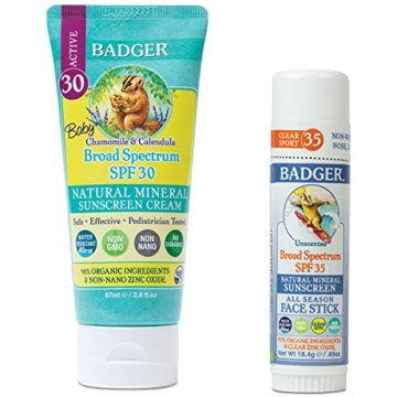 Baby Sunscreen SPF 30+ - Natural & Broad Spectrum by Badger