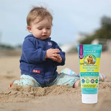 Baby Sunscreen SPF 30+ - Natural & Broad Spectrum by Badger