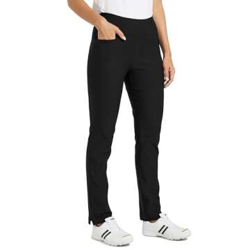Willit Women's Golf Pants Stretch Casual Pull on Pants Quick Dry Hiking Pants