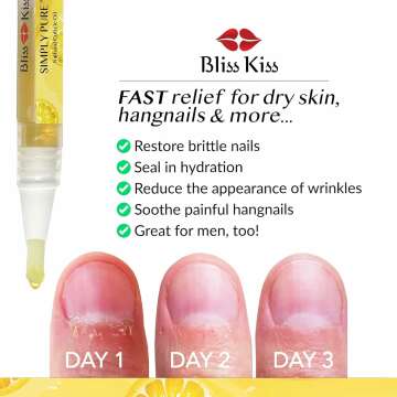 Bliss Kiss Nail Oil Cuticle Pen with Vitamin E & Jojoba