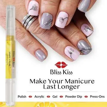 Bliss Kiss Nail Oil Cuticle Pen with Vitamin E & Jojoba
