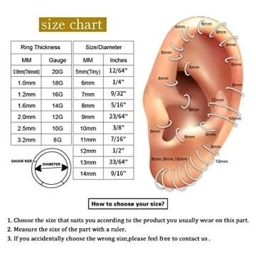 PEAKLINK 16G 10mm Clear AB Cz Segment Ring Septum Clicker Ring Daith Piercing Surgical Steel Tragus Cartilage Conch Helix Piercing Jewelry Nose Ring Hoop Silver Earring For Women