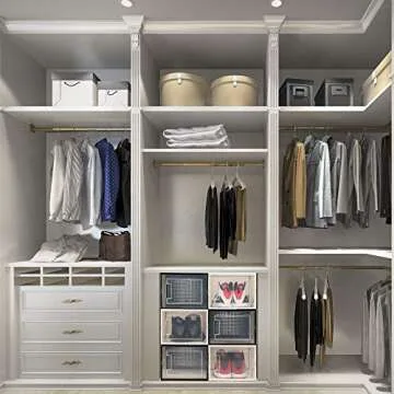 Shoepreem Large Stackable Shoe Storage Boxes for Sneakers