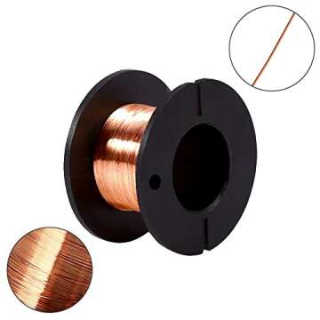 Enameled Copper Wire - 0.1mm Thickness, 12m Length