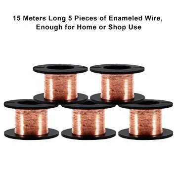 Enameled Copper Wire - 0.1mm Thickness, 12m Length